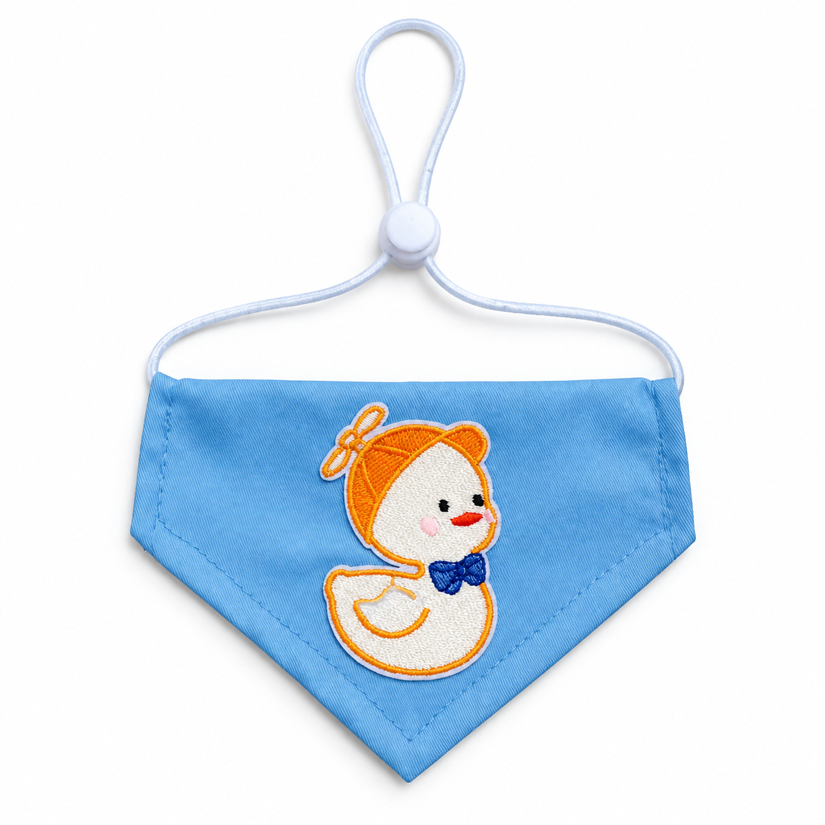 Playful Patch Triangle Bandana - Blue Duck