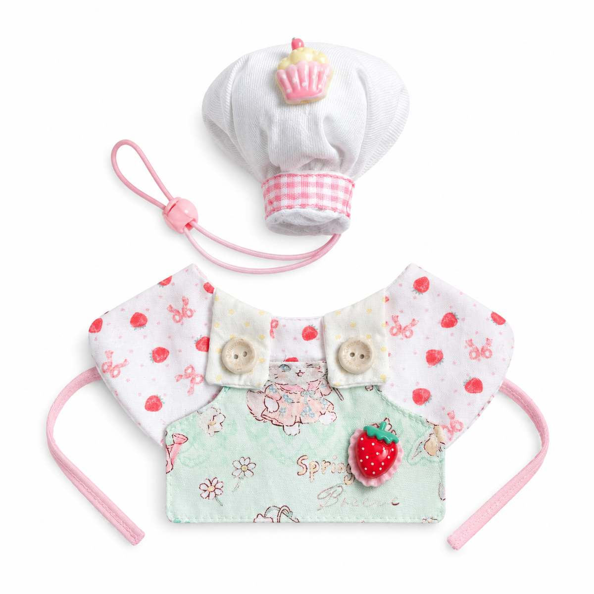 Chef Hat & Bib Options - Strawberry Set