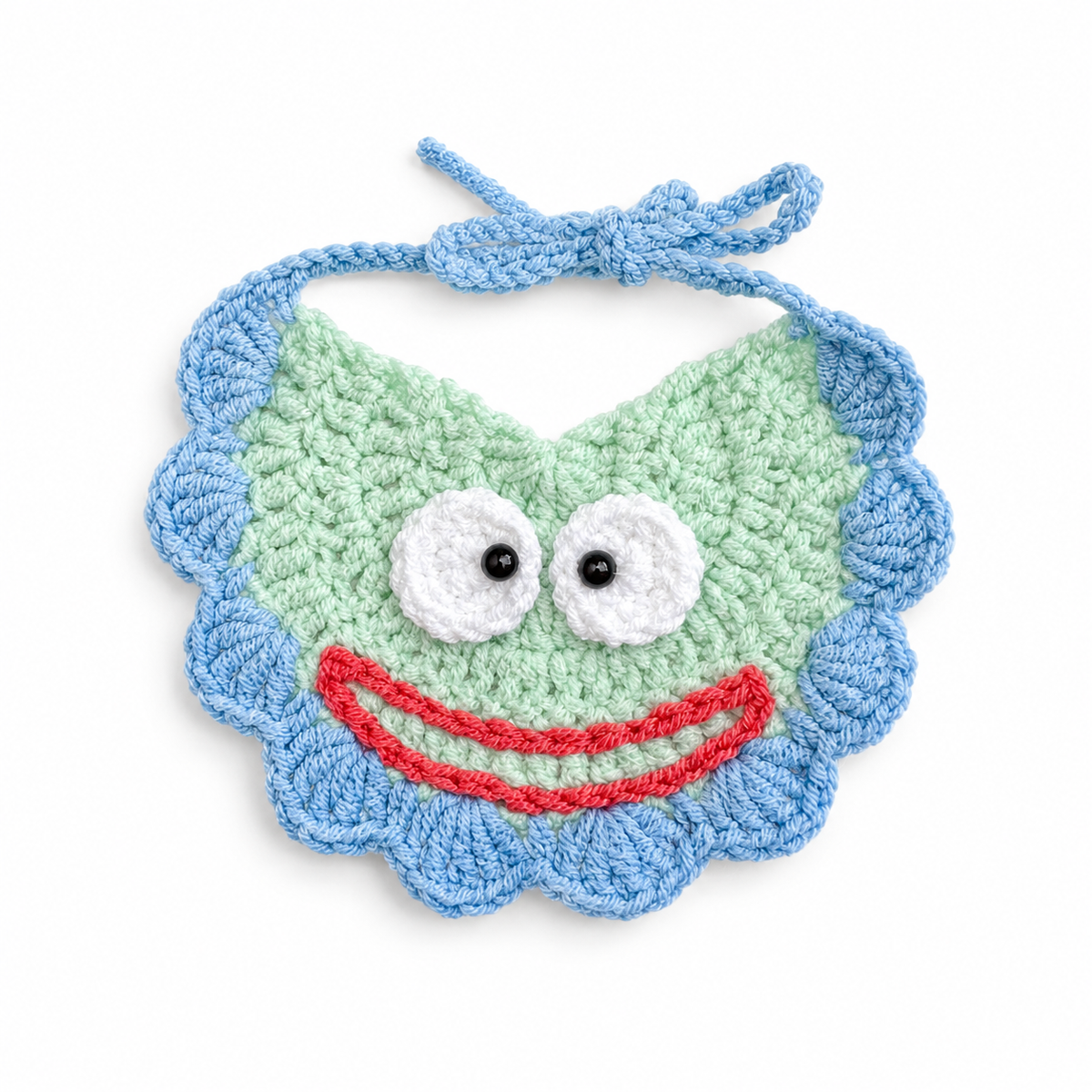 Crochet Hat & Bib Options - Mint Smile Bib