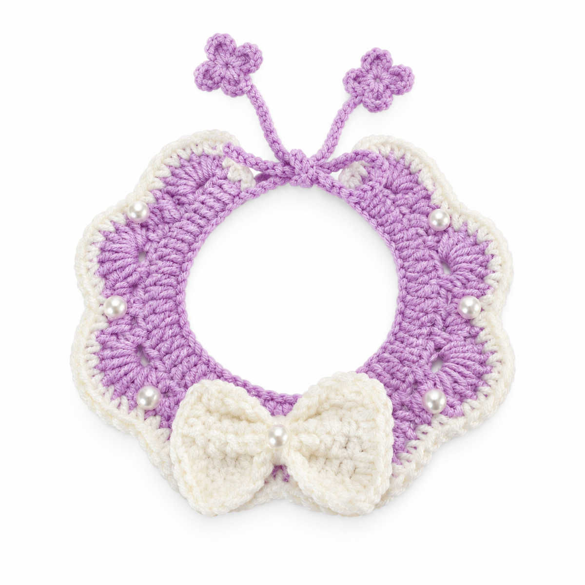Daisy & Bunny Hat and Collar Options - Lilac Bow Collar