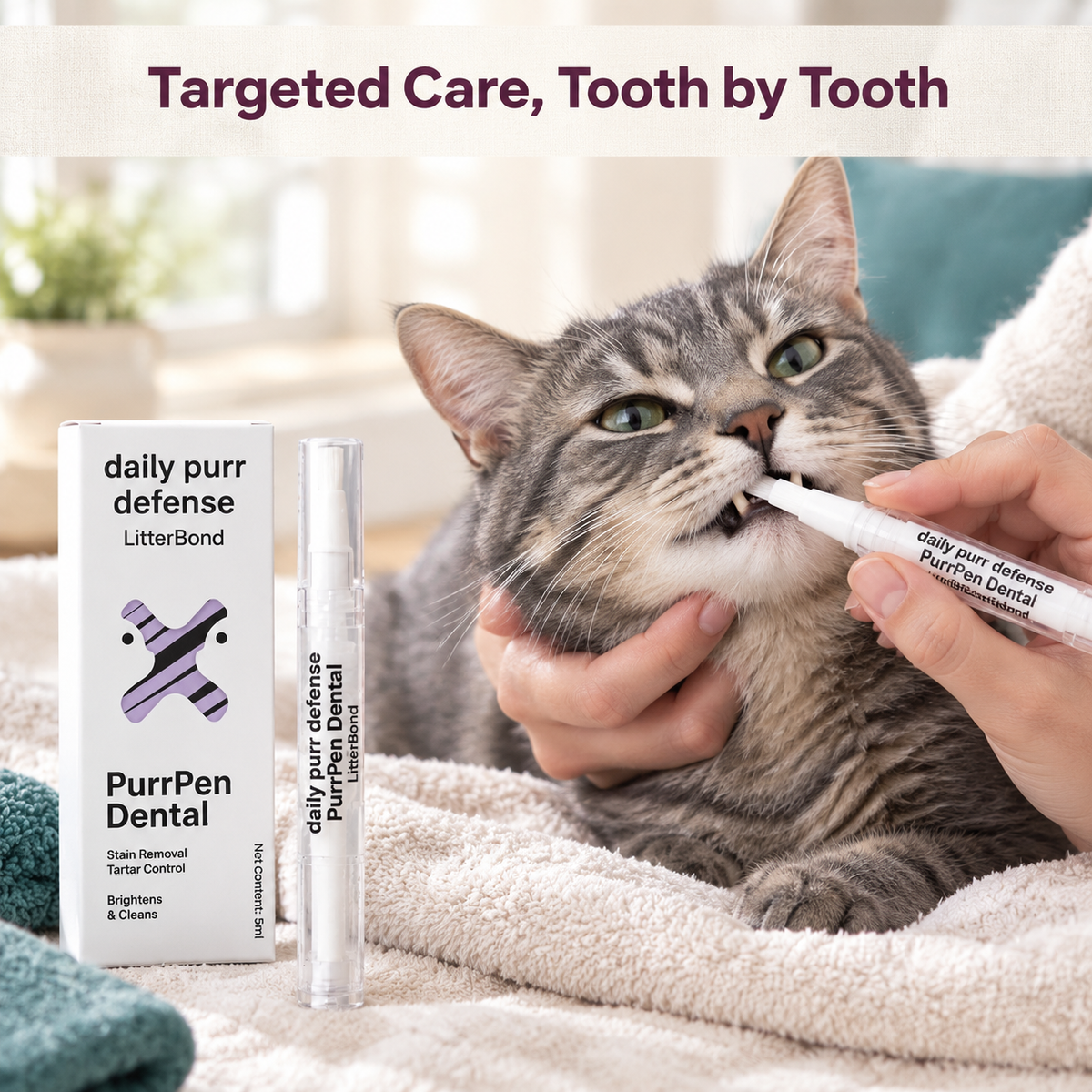 LitterBond PurrPen Dental Pen 5 ml - how it helps
