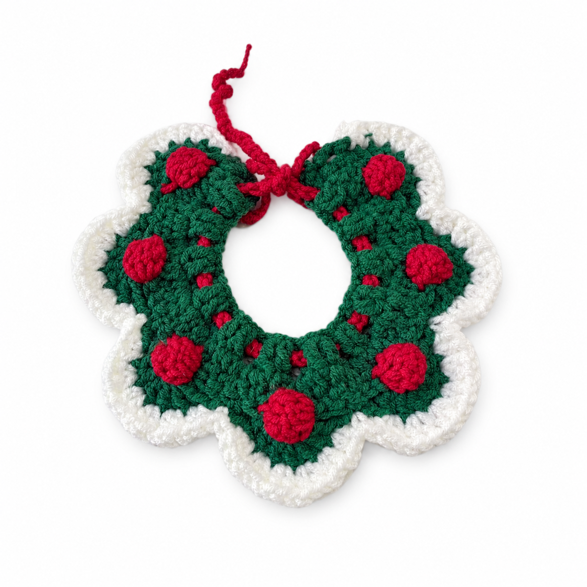 Crochet Party Hat & Collar Options - Green Berry Collar