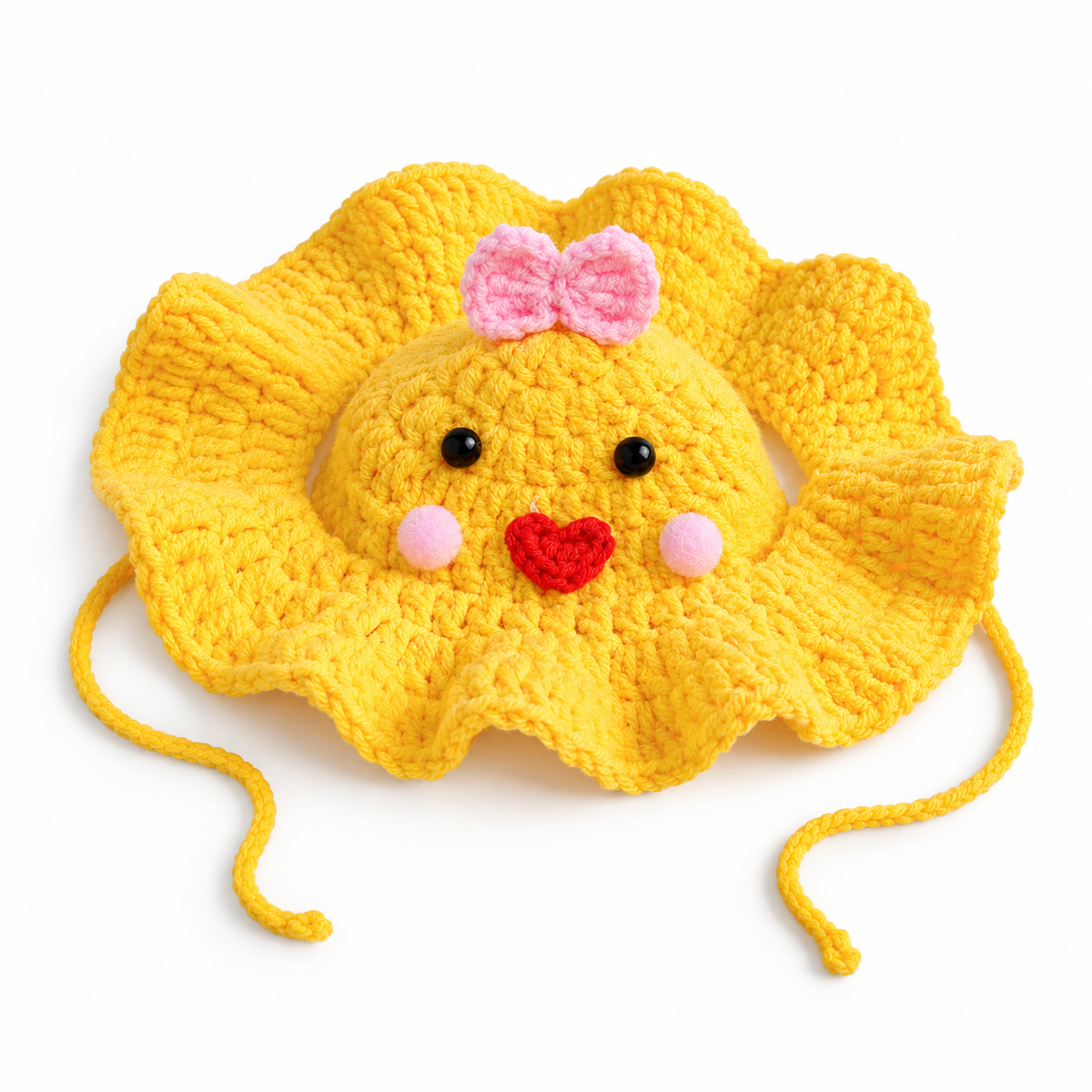 Fruit & Friends Ruffle Hat - Yellow Chick