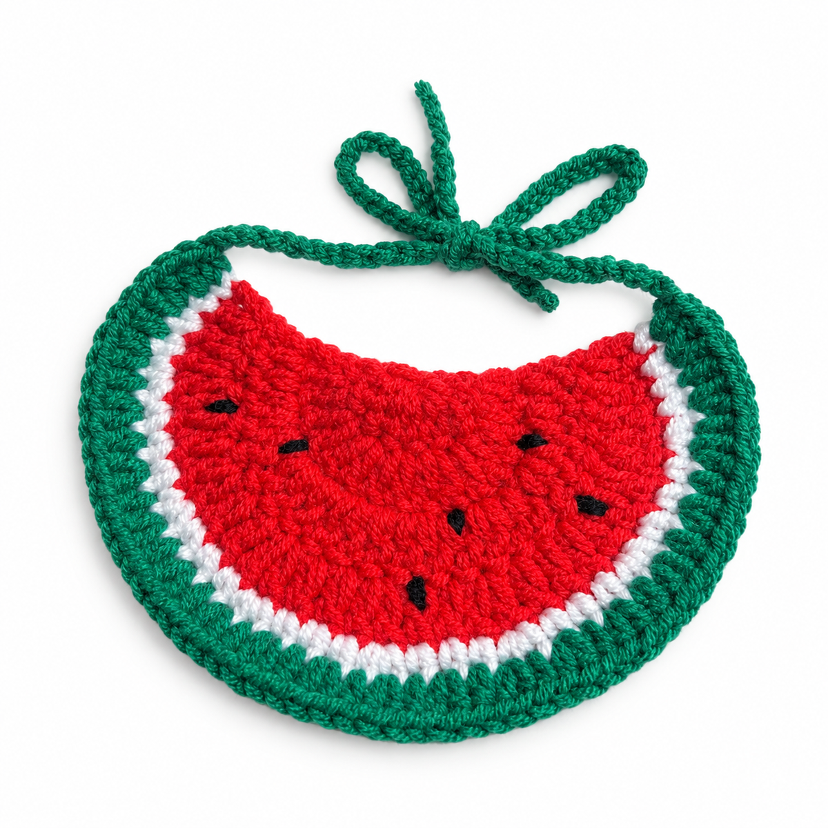 Crochet Hat & Bib Options - Watermelon Bib