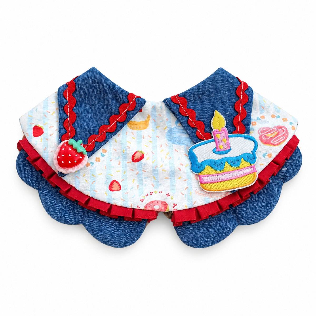 Birthday Hat & Bib Options - Blue Birthday Cake Bib