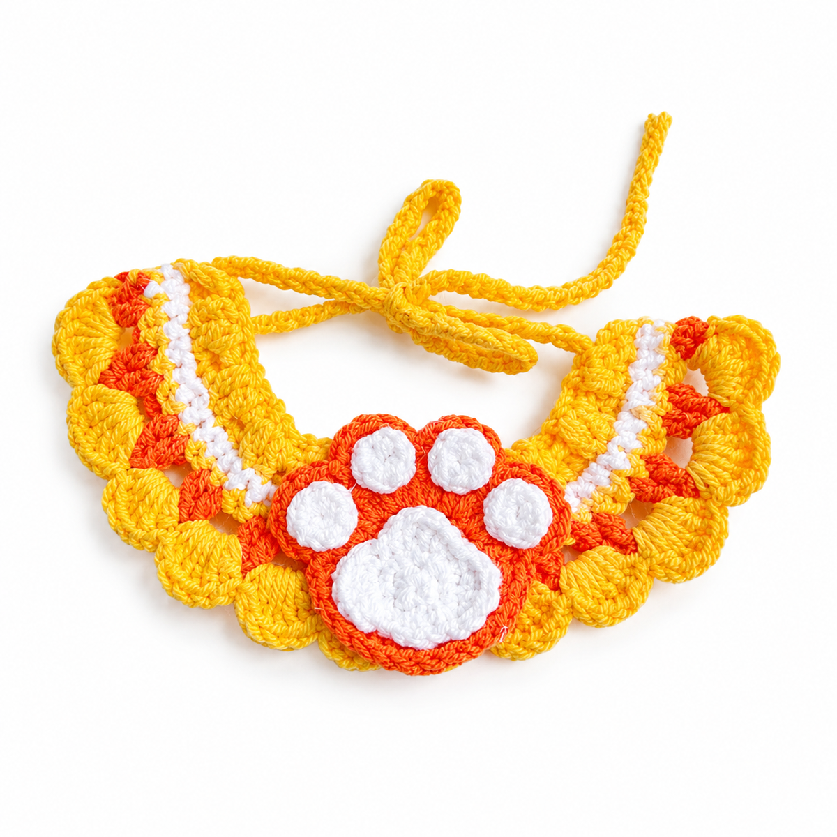 Flower Party Hat & Collar Options - Orange Paw Collar