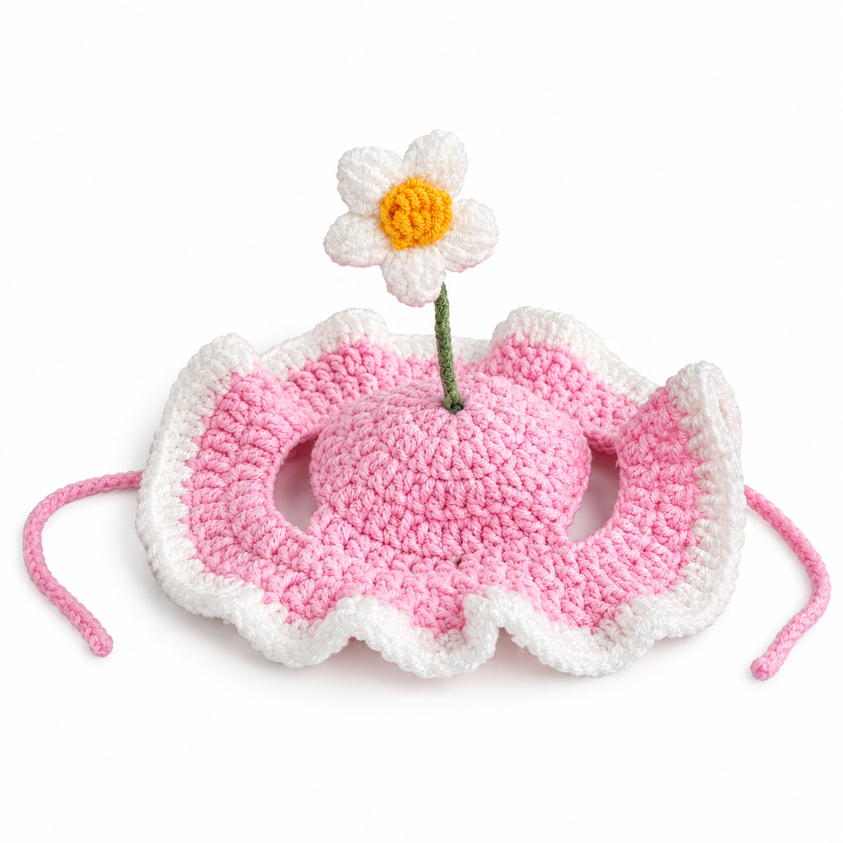 Crochet Dress-Up Hats & Hood - Pink Sprout Daisy Hat