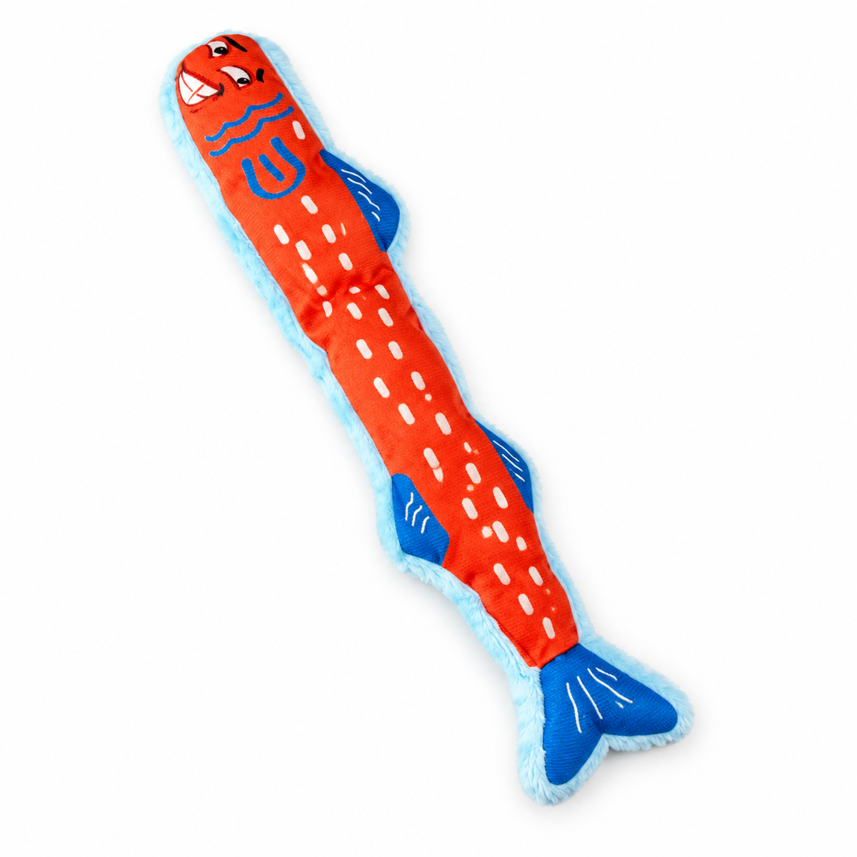 Goofy-Face Fringe Fish Plushies - Orange Fish