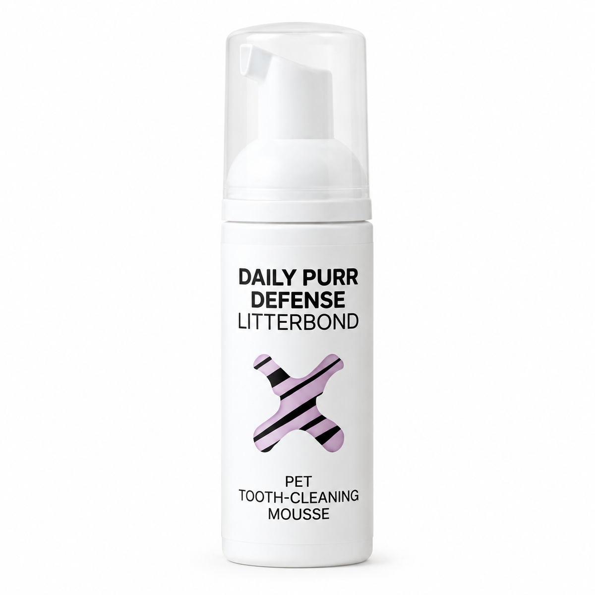 LitterBond Daily Purr Defense Dental Mousse 60 ml on white background