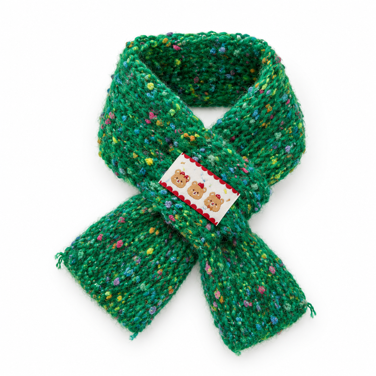Speckled Green Loop Scarf - Speckled Green