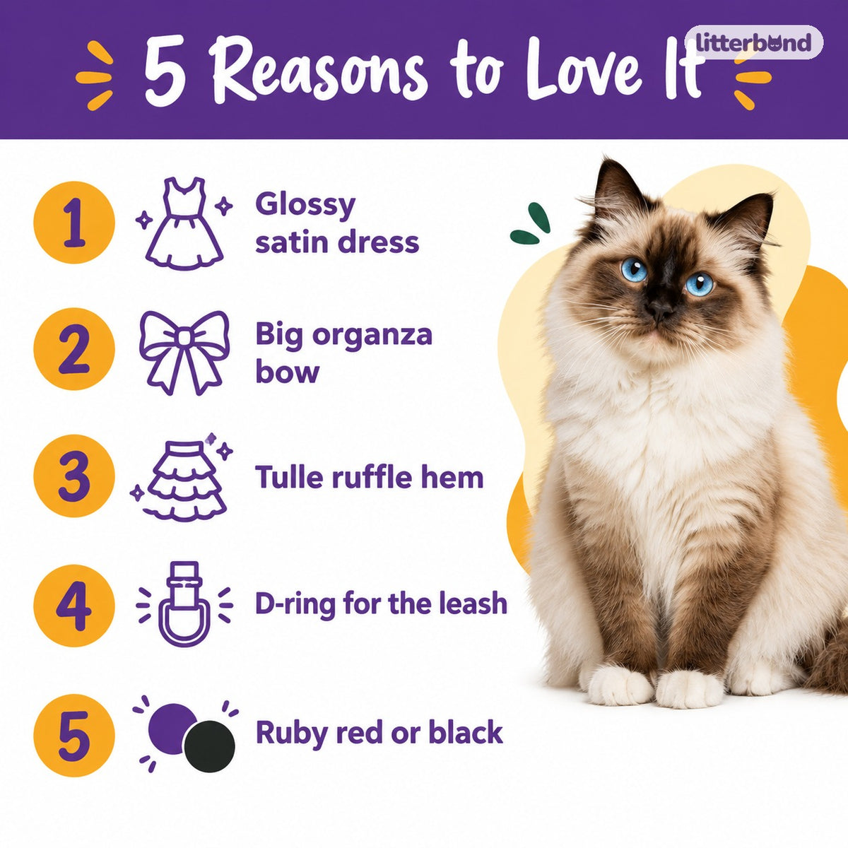 Satin Bow Dress Harness & Leash - 5 reasons to love it