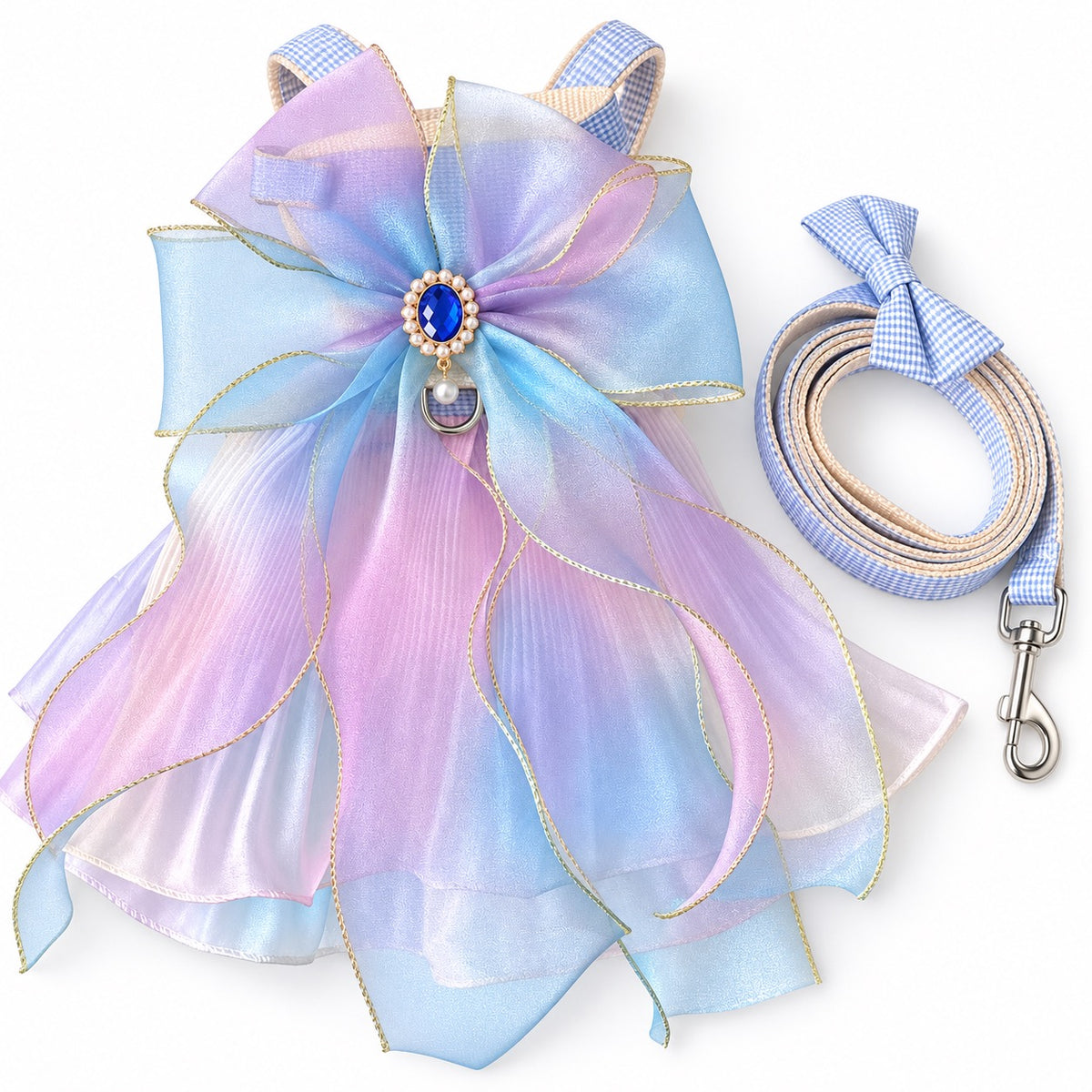 Pastel Butterfly Dress Harness Set - Pastel Mermaid