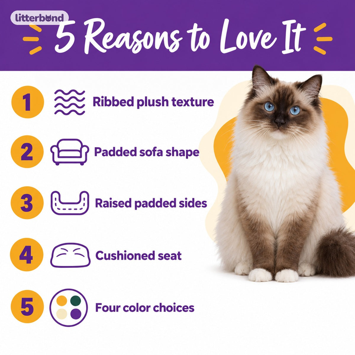 Ribbed Plush Sofa Nap Bed - 5 reasons to love it