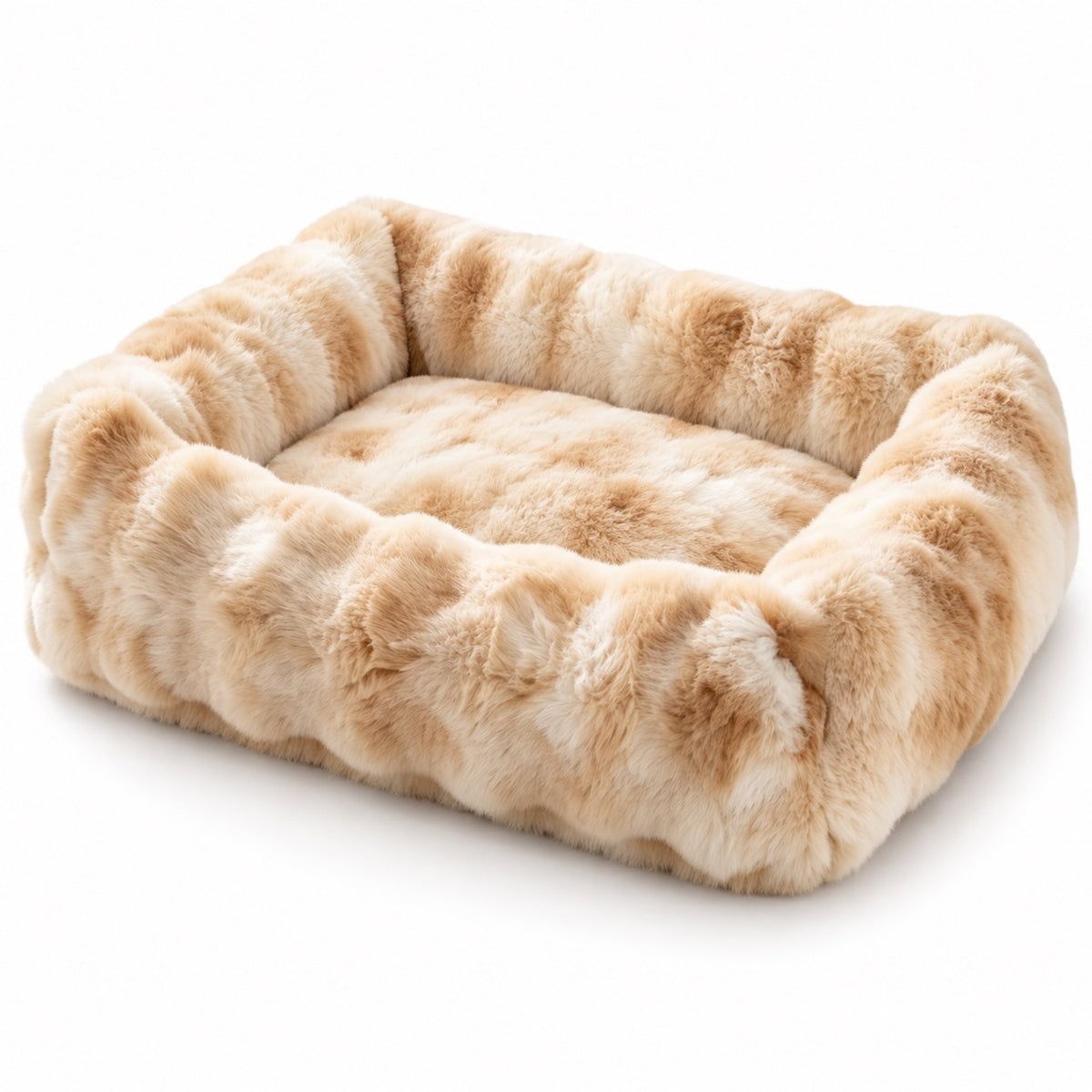 Plush Raised Sofa Bed for Cat Naps - Cream Bubble Nest