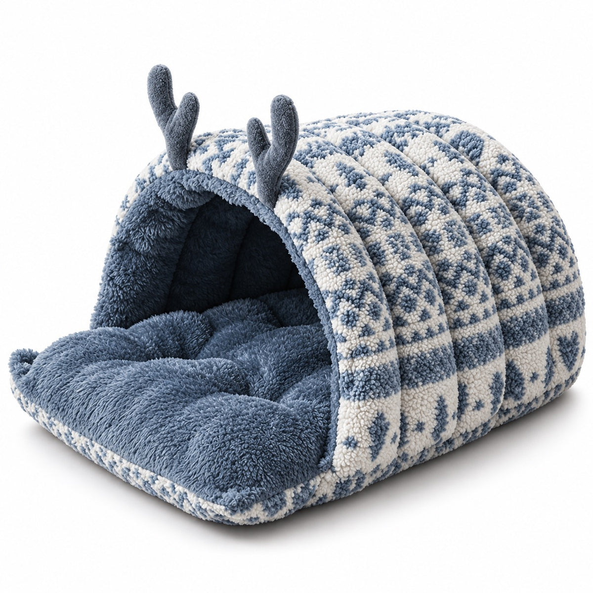 Animal Ear Cave Bed for Naps - Blue Deer