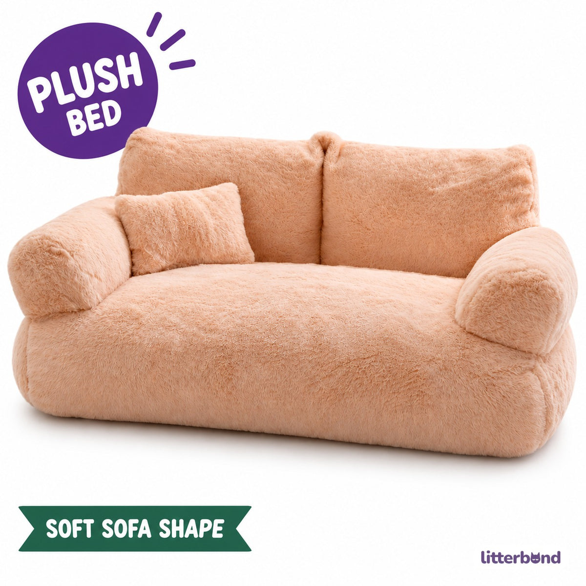 Plush Sofa Bed for Cat Napping