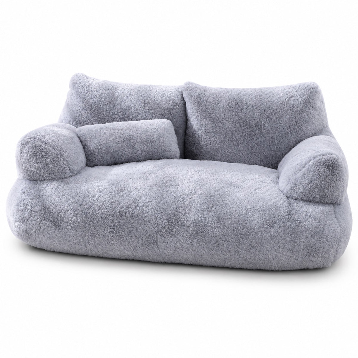 Plush Sofa Bed for Cat Napping - Gentle Gray