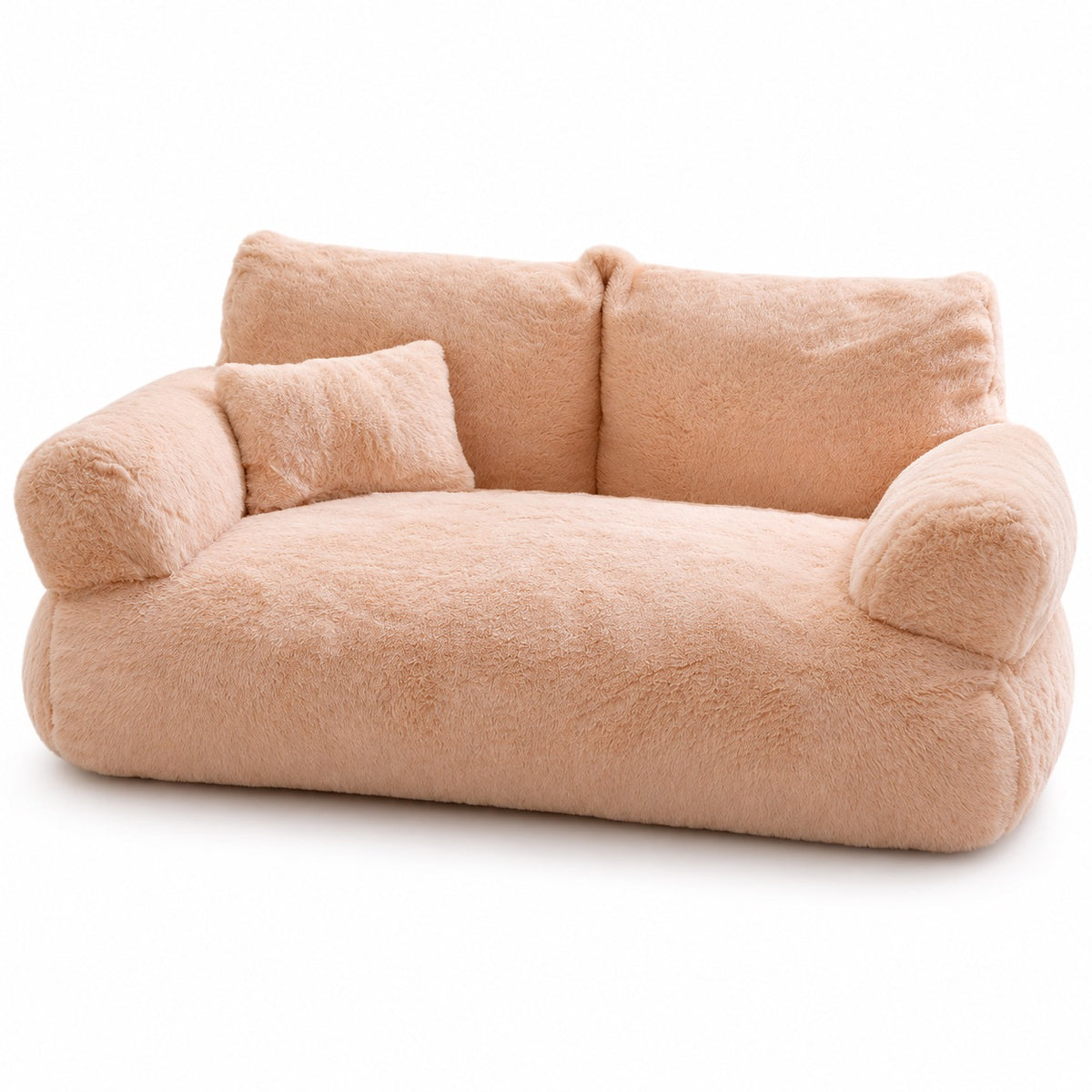 Plush Sofa Bed for Cat Napping - Sunset Orange