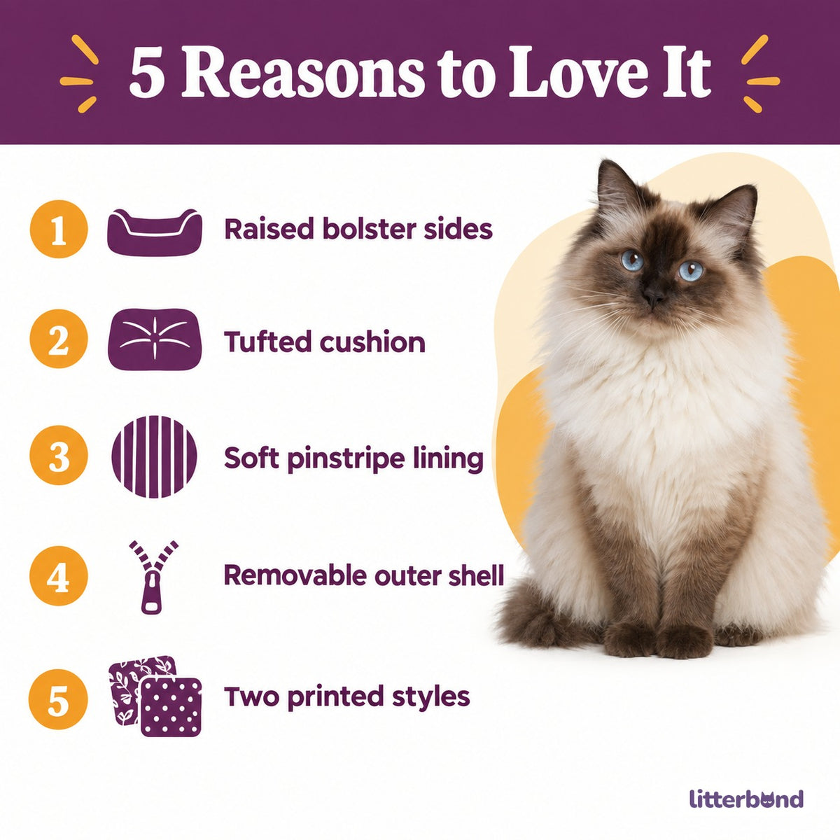 Ruffled Bolster Nap Bed - 5 reasons to love it
