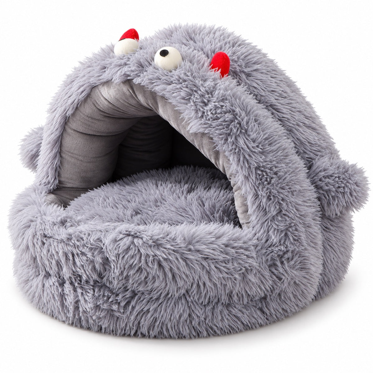 Shaggy Arched Nap Bed - Cloud Gray