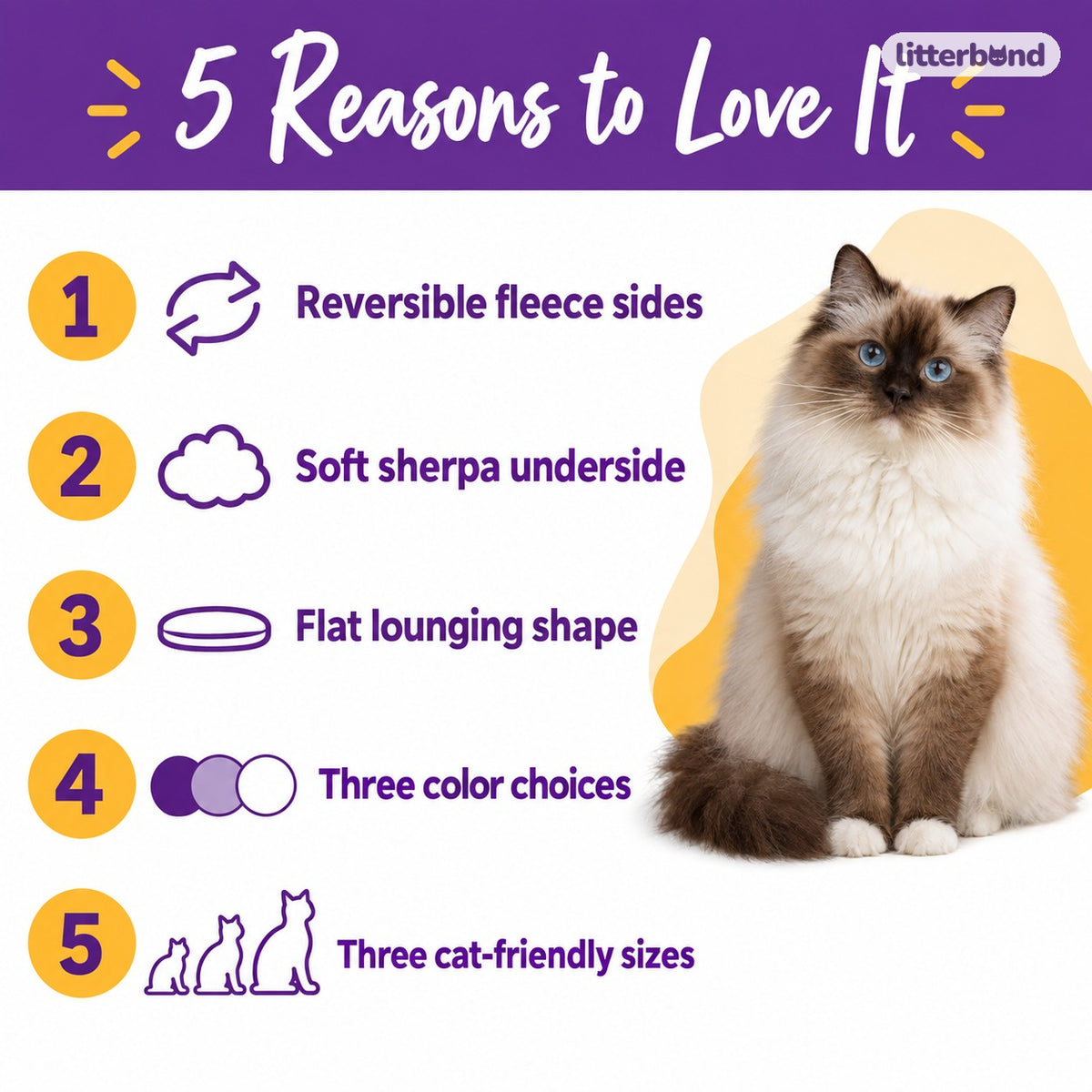 Reversible Quilted Fleece Cat Bed - 5 reasons to love it