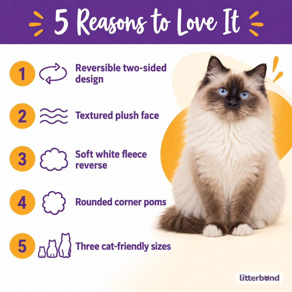 Reversible Plush Fleece Mat for Cat Naps - 5 reasons to love it