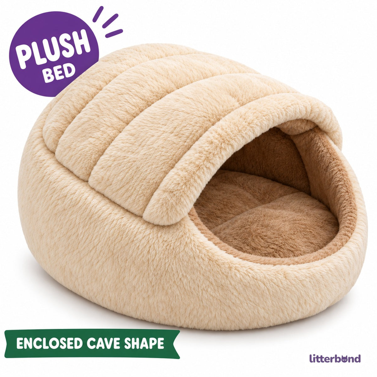 Plush Slipper Cave Bed