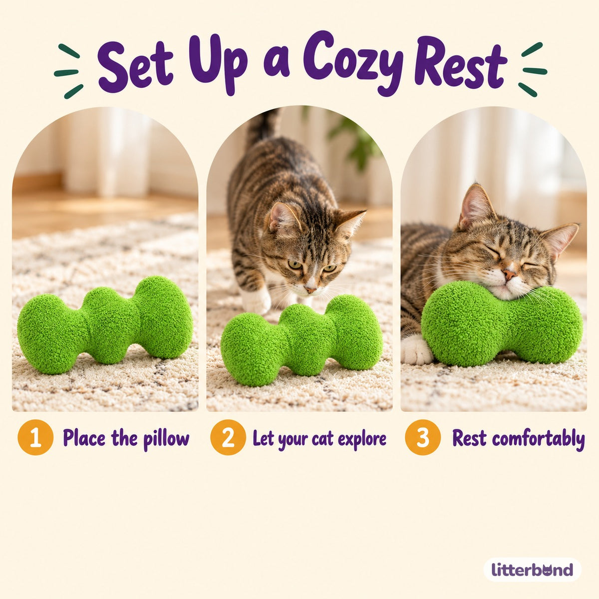 Bone Plush Pillow for Naps - how to use it
