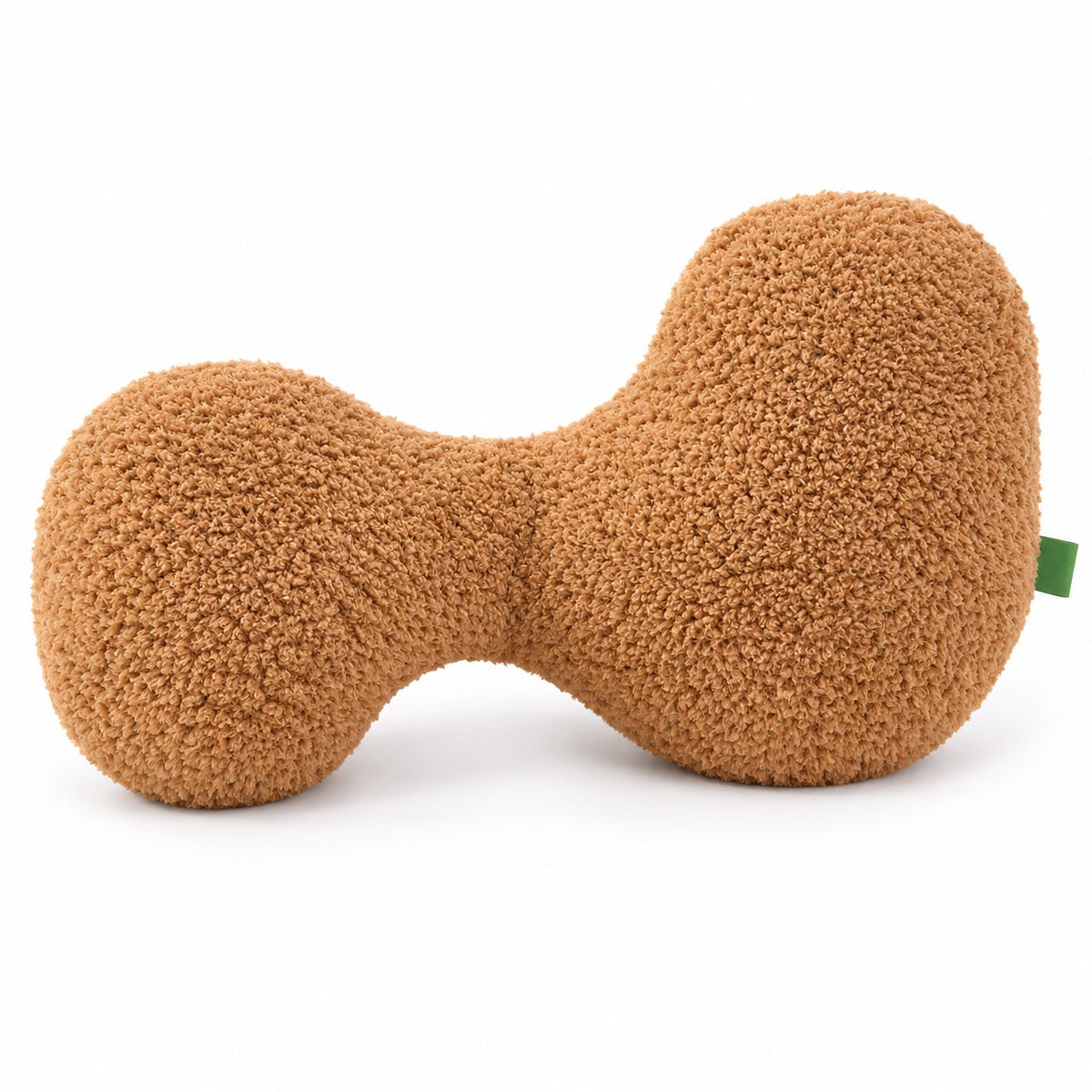 Bone Plush Pillow for Naps - Brown