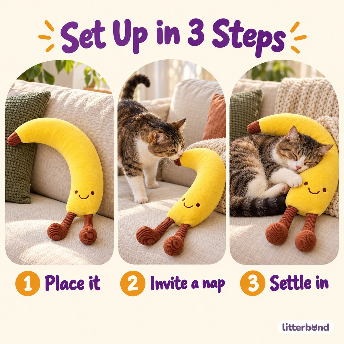 Banana Plush Nap Lounger - how to use it