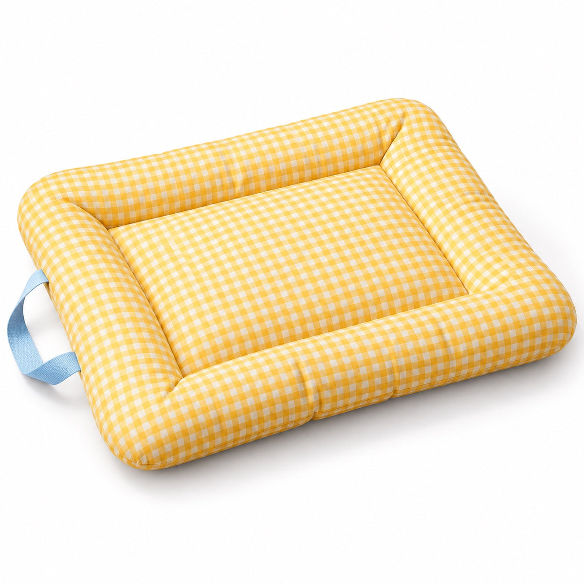 Gingham Sofa Bed for Cat Naps - Yellow Gingham