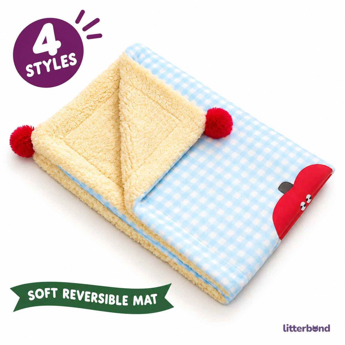 Gingham Fair Isle Blanket Mat