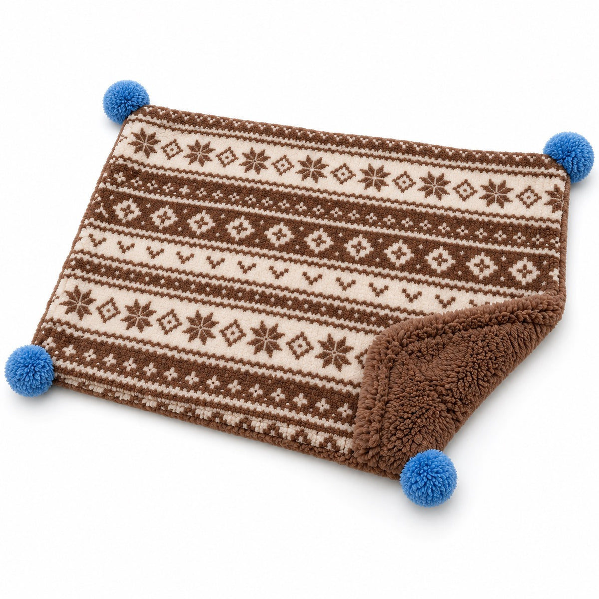 Gingham Fair Isle Blanket Mat - Fair Isle Blanket