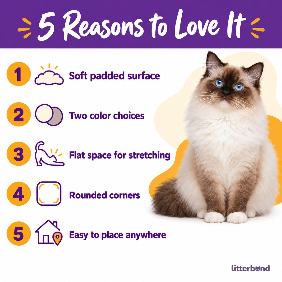 Splash-Resistant Cat Nap Mat - 5 reasons to love it