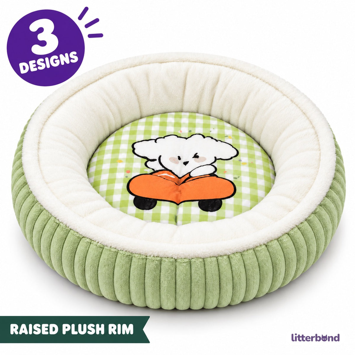 Puppy Print Bed for Naps