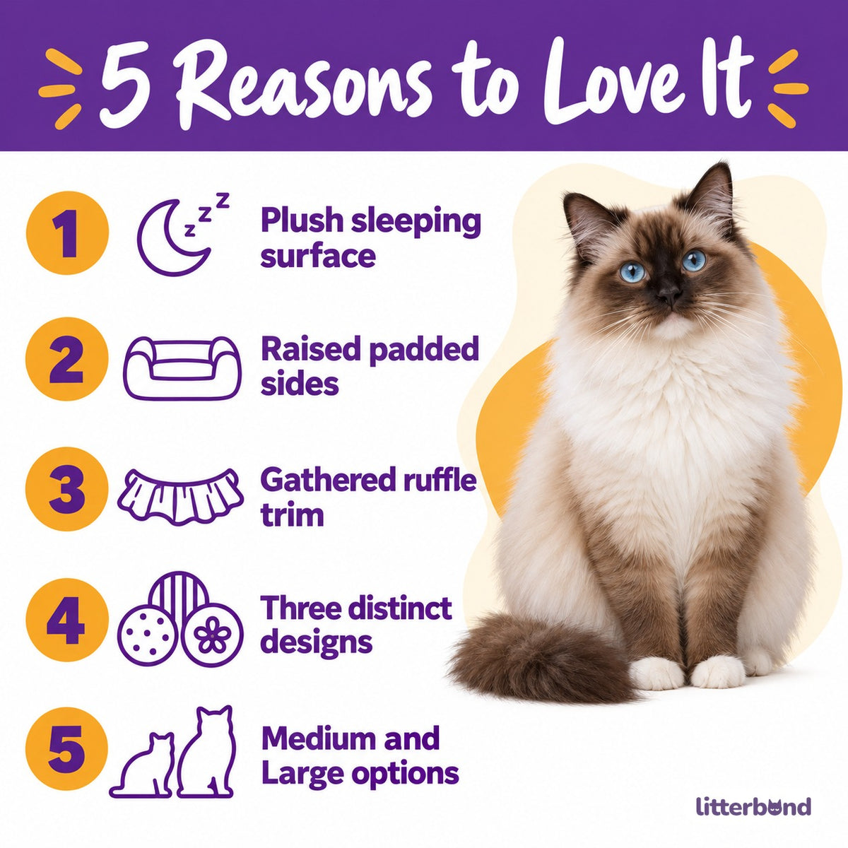Ruffle Trim Plush Bed for Naps - 5 reasons to love it
