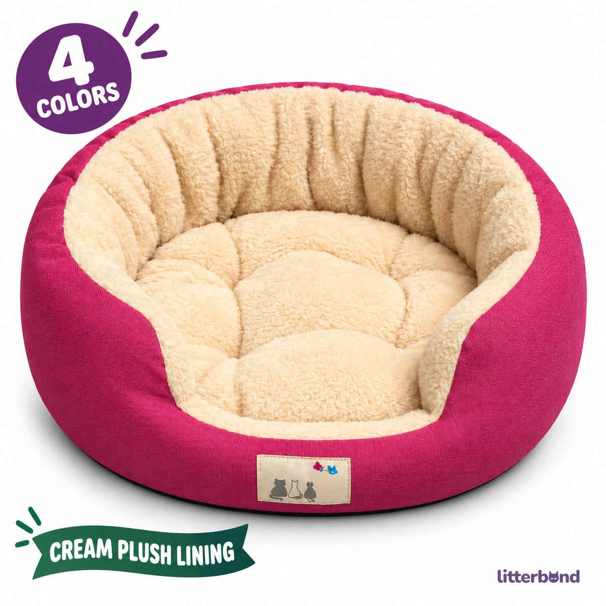 Jewel Plush Nest Bed for Naps