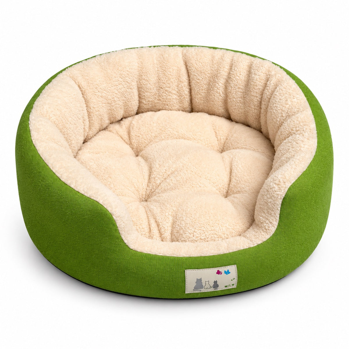 Jewel Plush Nest Bed for Naps - Grass Green