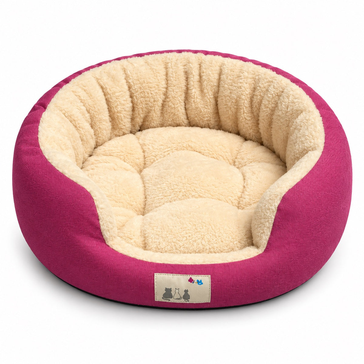 Jewel Plush Nest Bed for Naps - Rose Pink