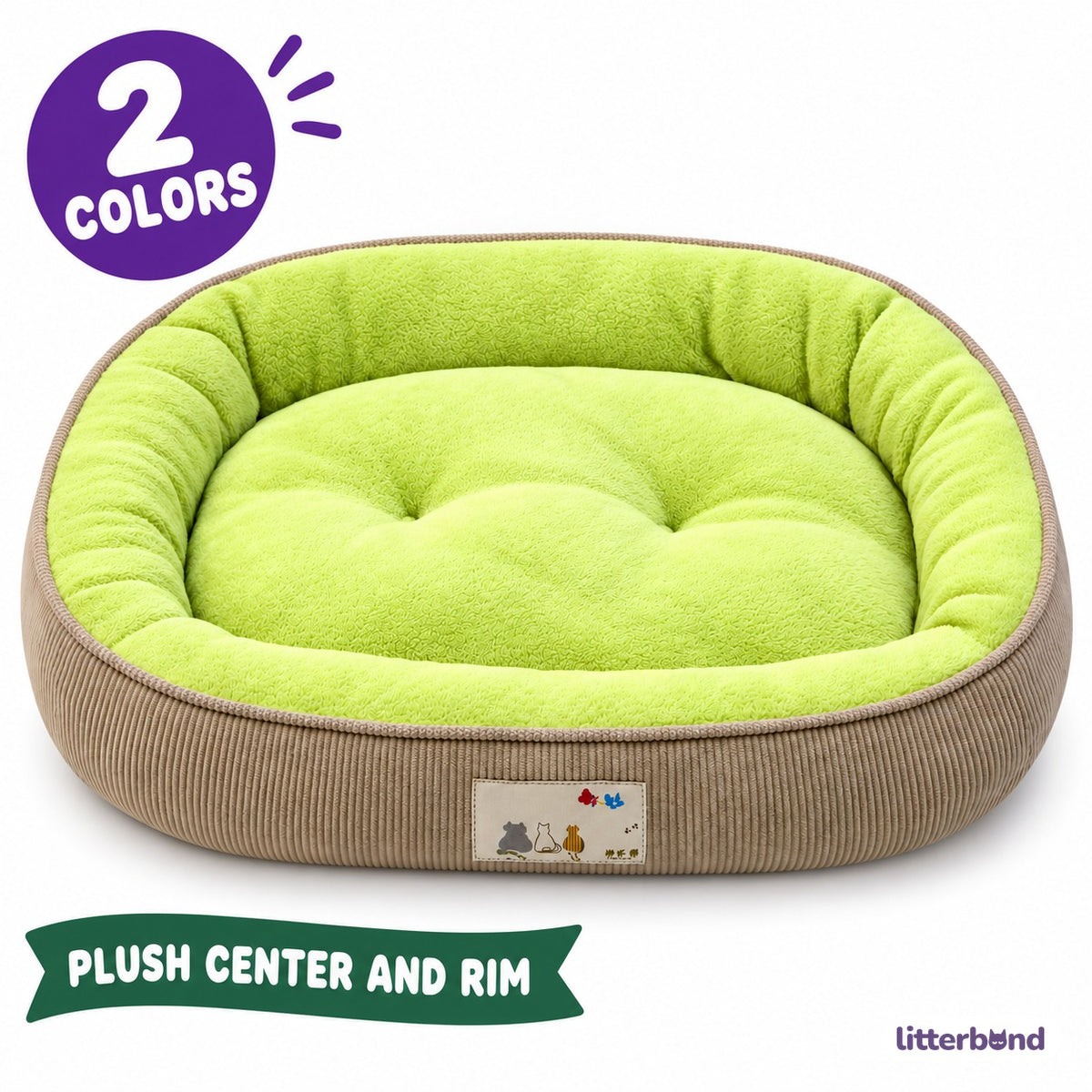 Ribbed Rim Bed for Naps