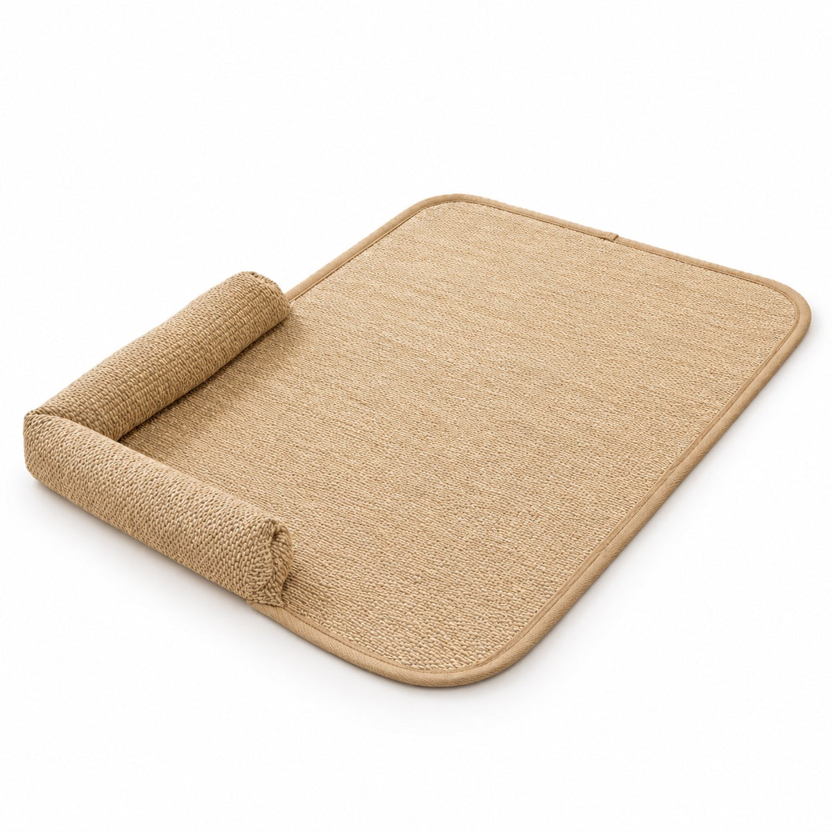 Tan Woven Bed for Naps - Tan Bolster Mat