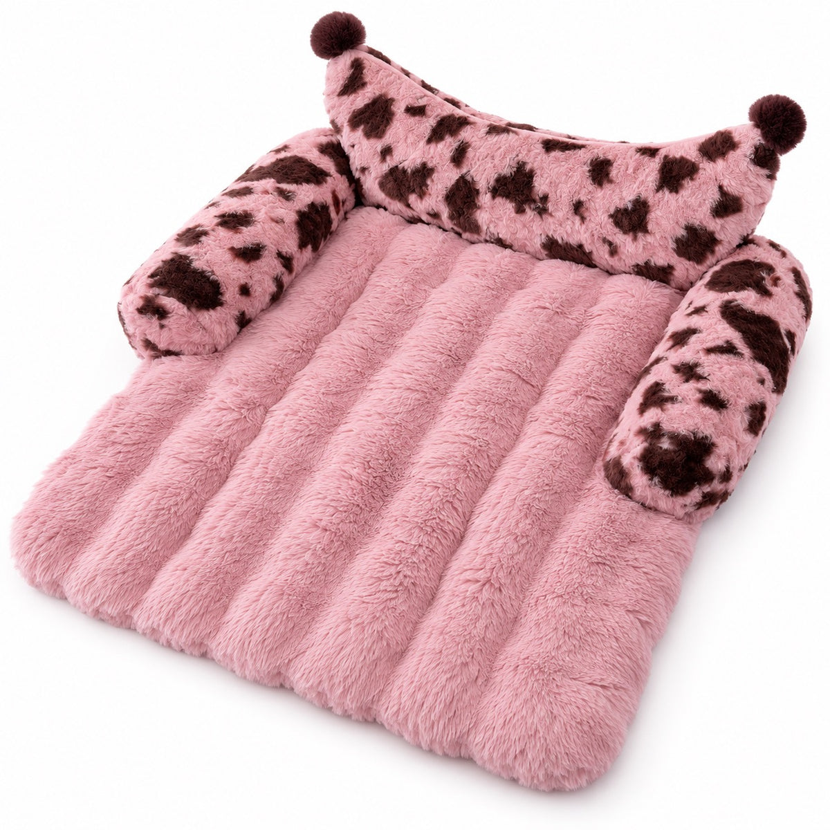 Bolster Sofa Mat for Naps - Pink Leopard