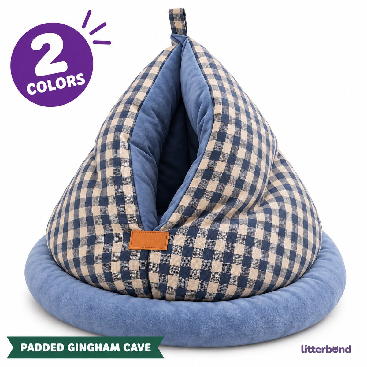 Gingham Cave Bed for Naps