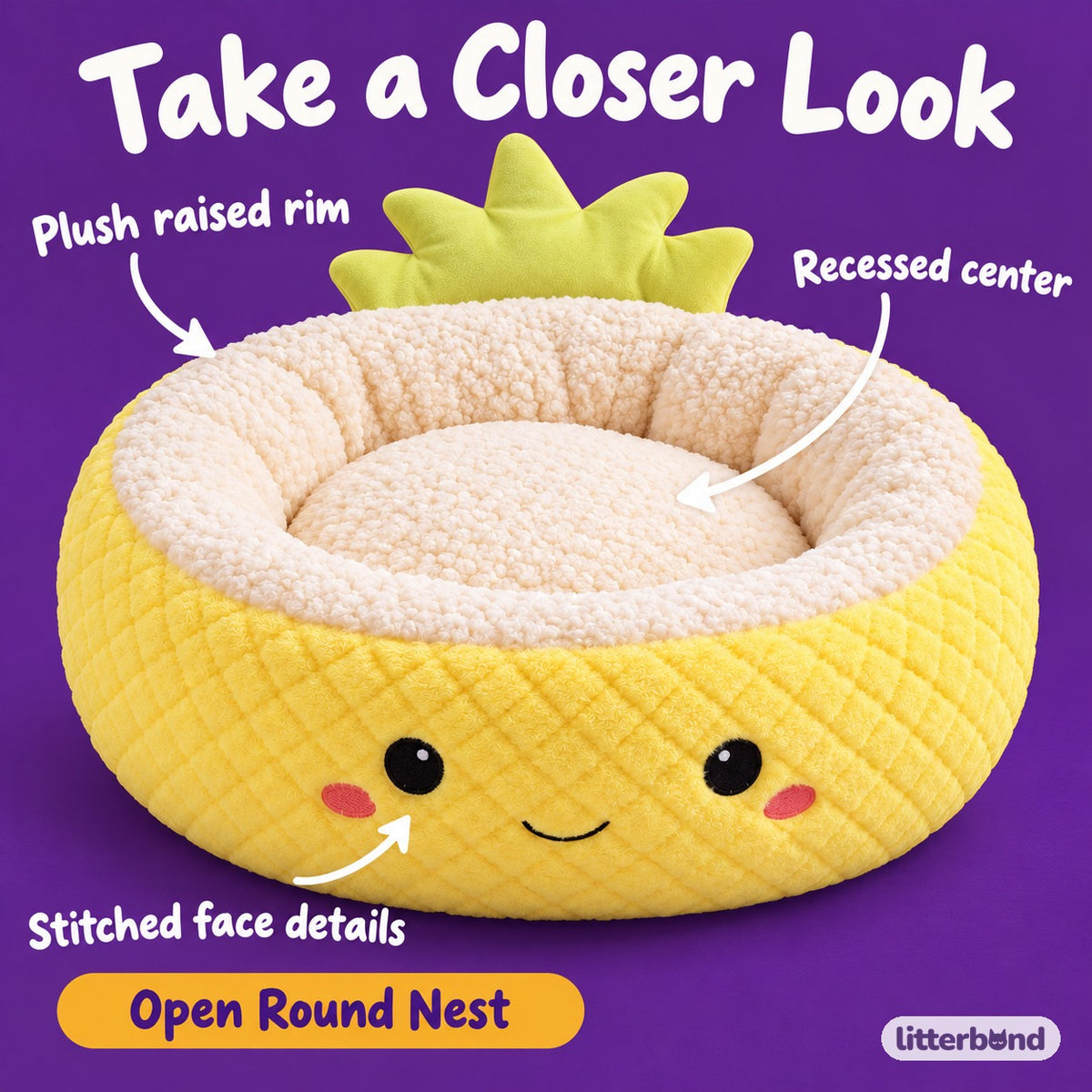 Playful Nest Bed for Naps - close-up details