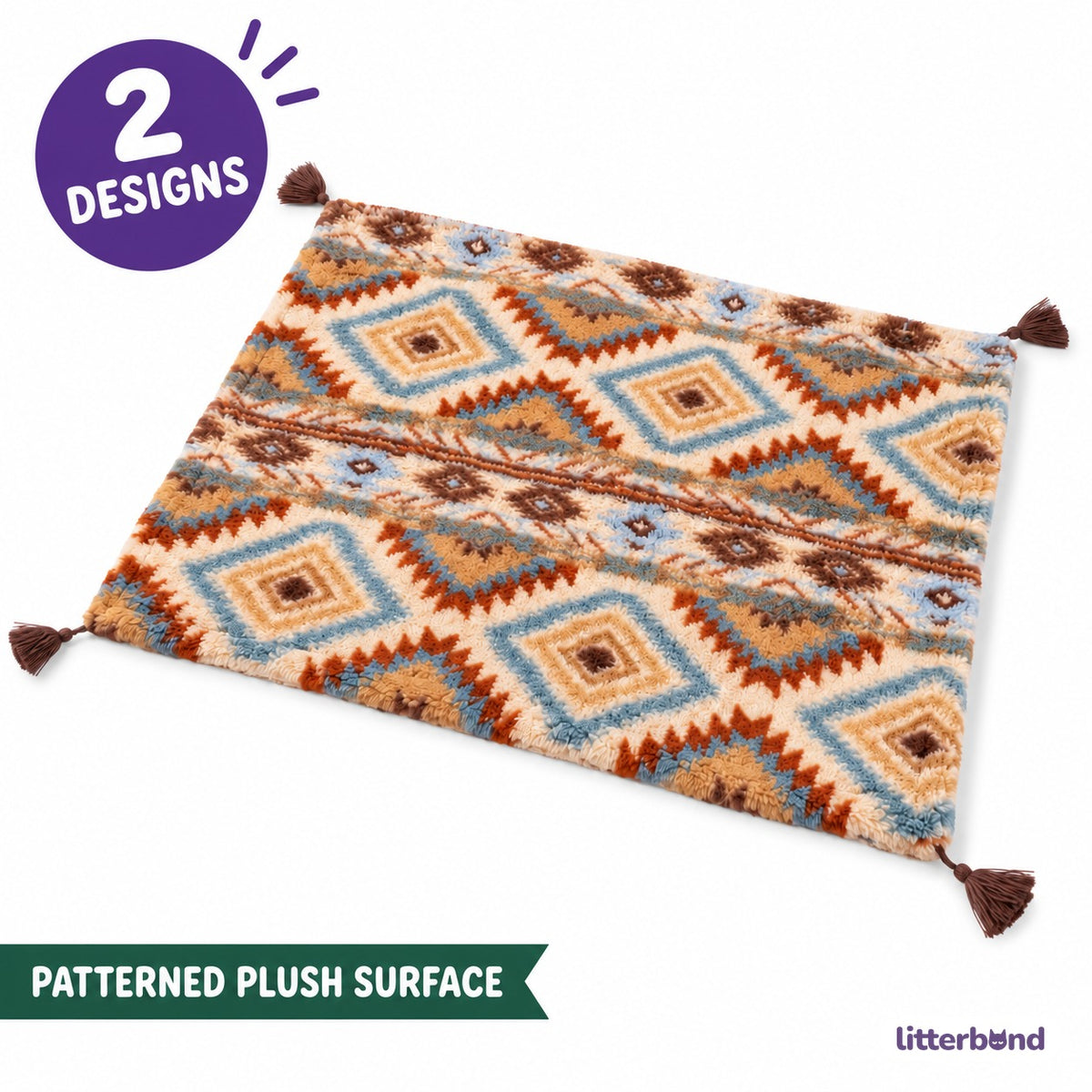 Patterned Plush Blanket Mat for Naps