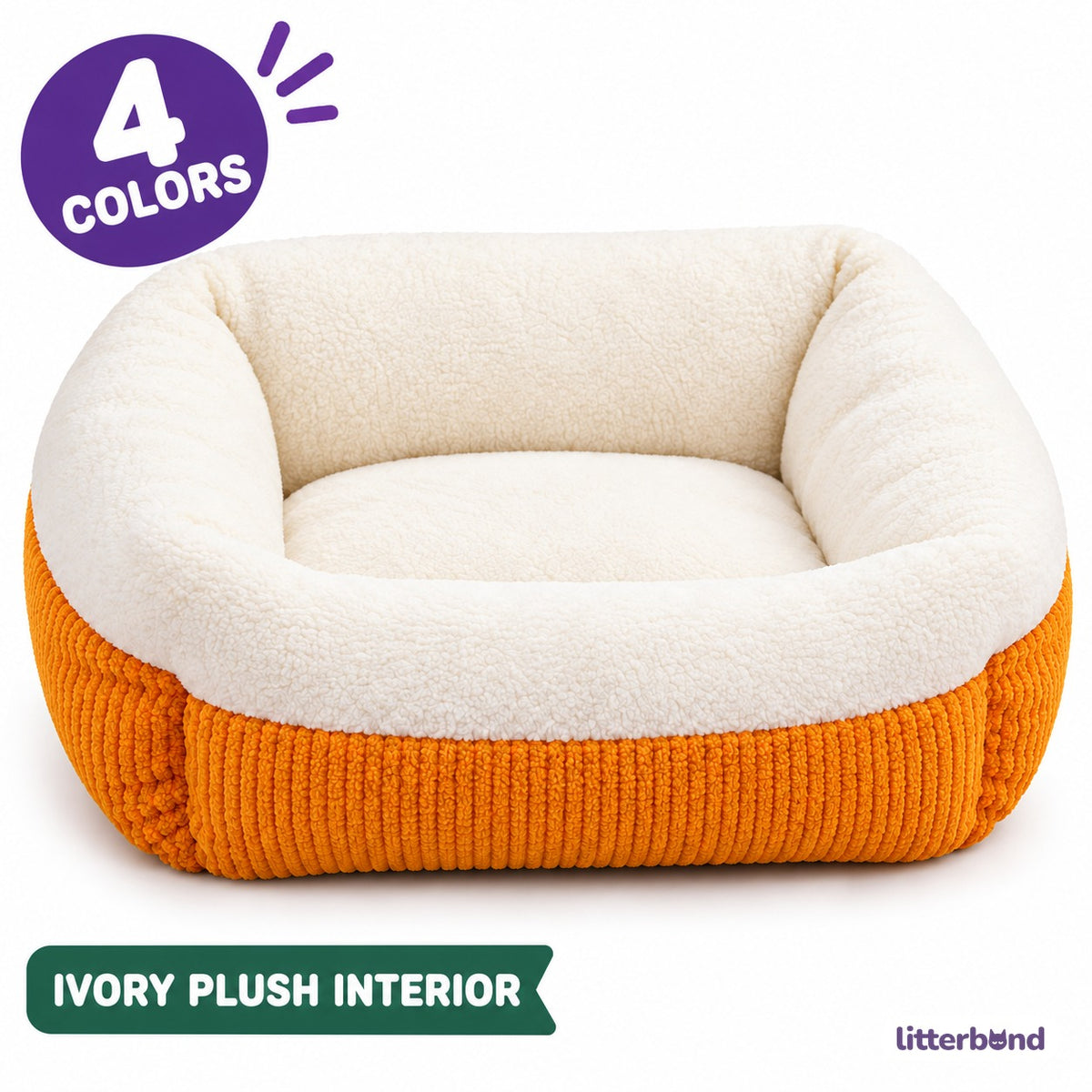 Ivory Bolster Bed for Naps