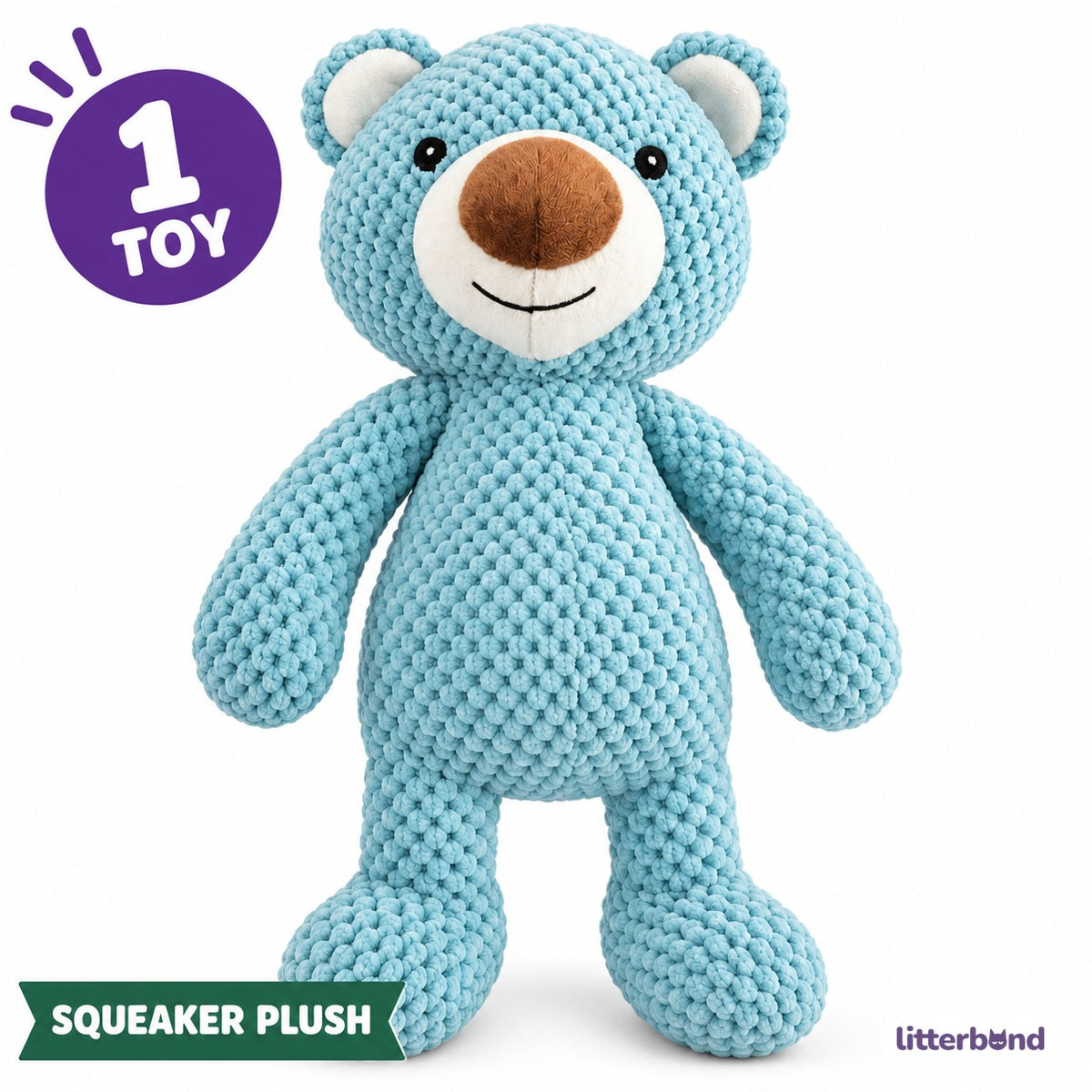Blue Bear Plush for Carrying