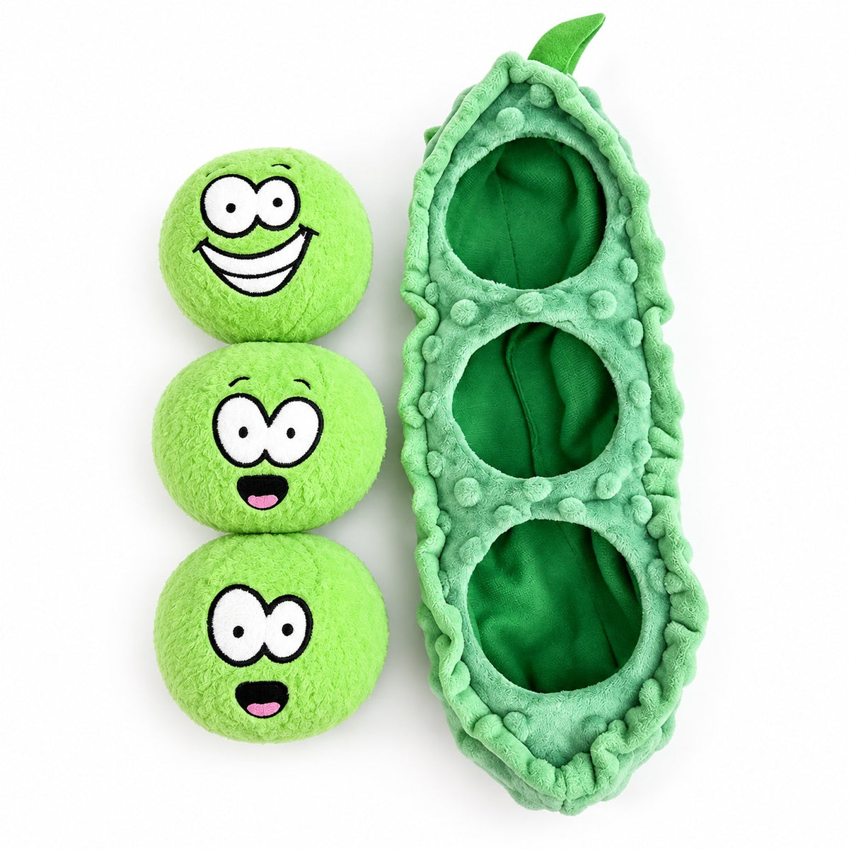 Pea Pod Plush for Hide-and-Seek - Green Pea Pod