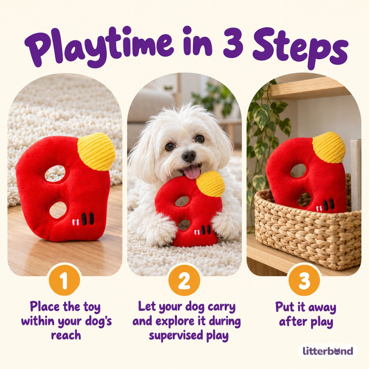 Letter Plush for Carrying - how to play