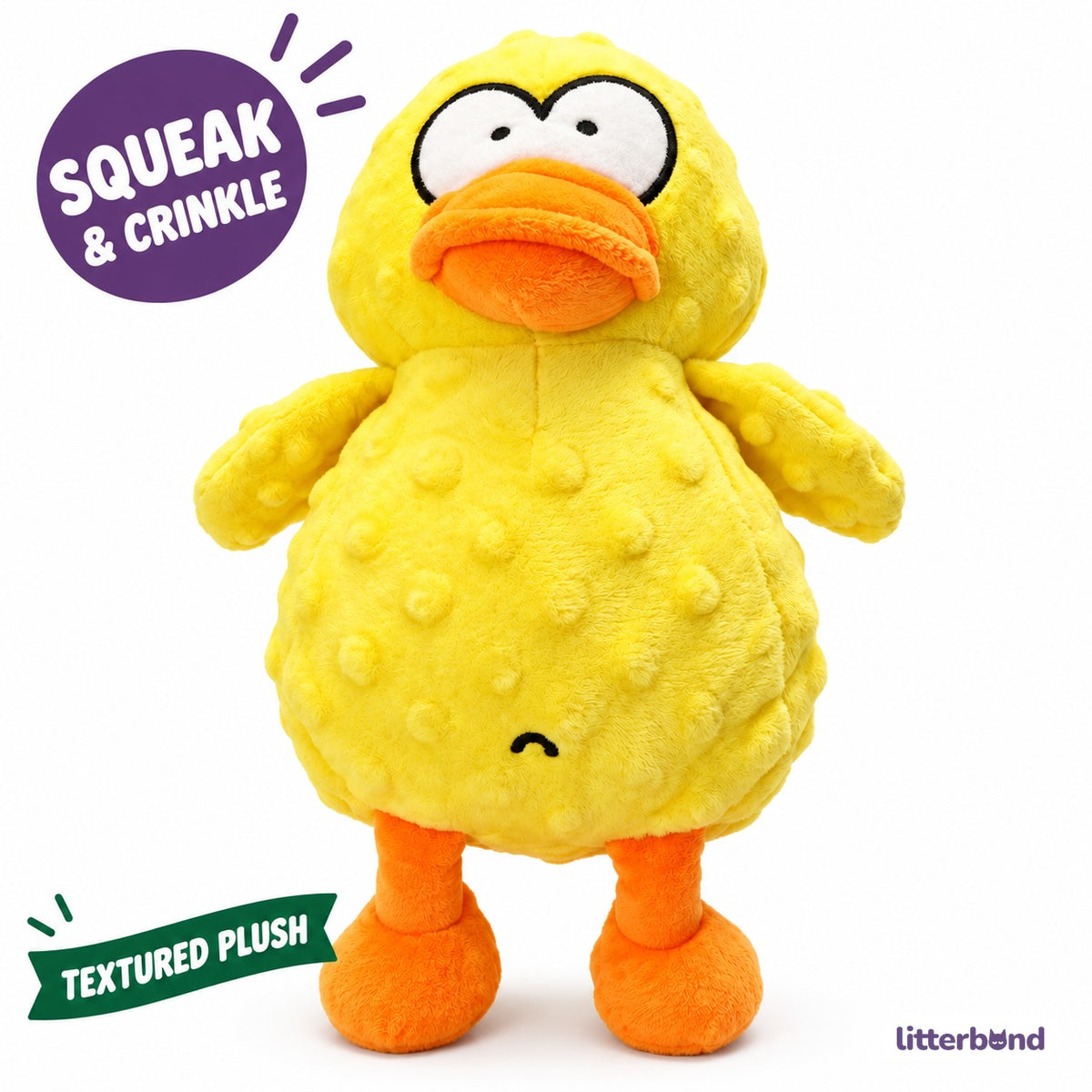 Bumpy Duck Plush for Carrying